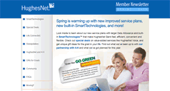Desktop Screenshot of newsletter.hughesnet.com